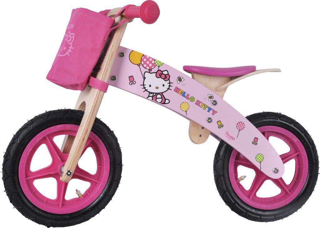 Zachtmoedigheid Gepland met de klok mee Hello Kitty houten loopfiets 12 inch › Fietsen Company